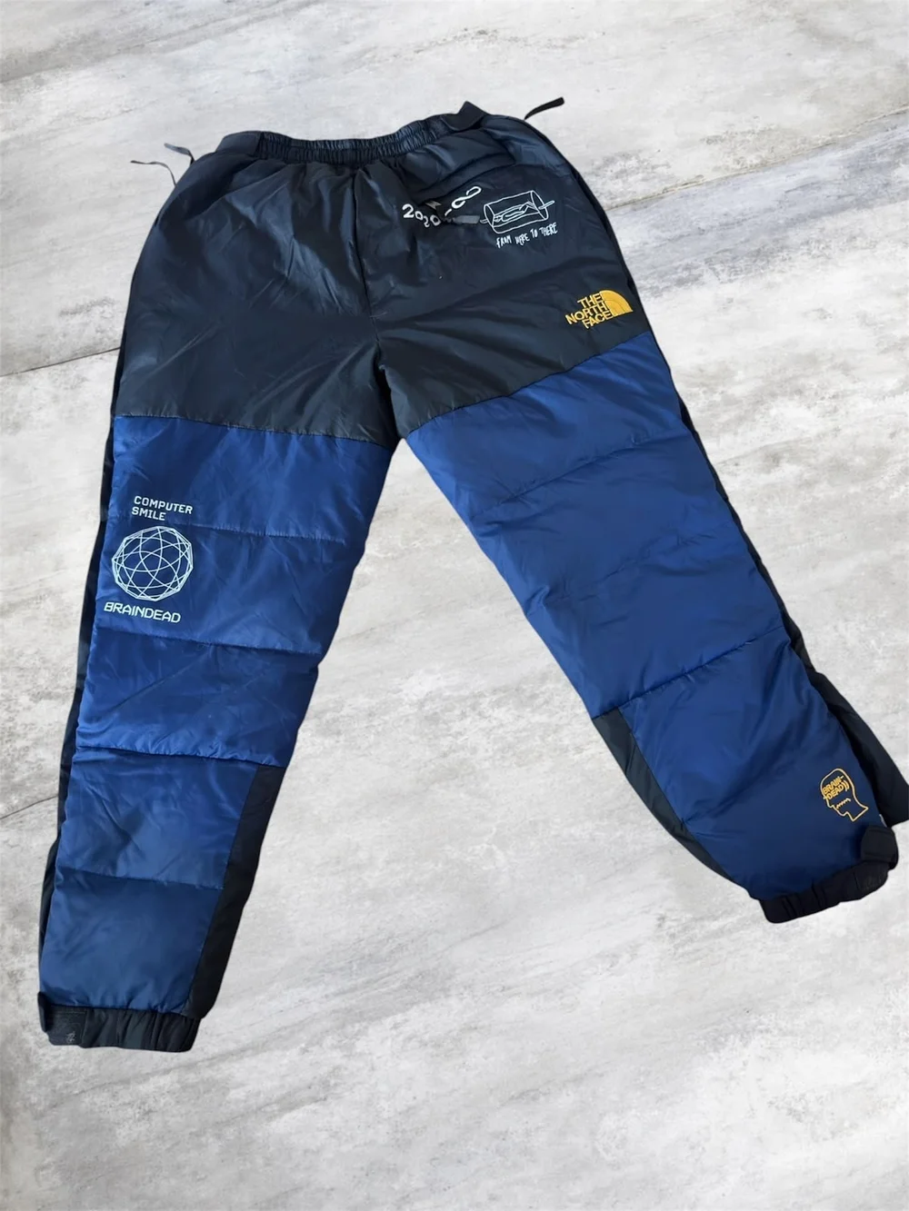 The North Face x Brain Dead Navy & Black Patchwork Joggers
